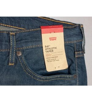New Men's Levi's 541 Athletic Taper Stretch Blue 33x30